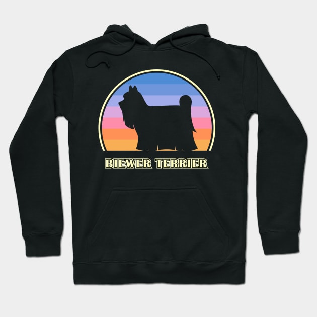 Biewer Terrier Vintage Sunset Dog Hoodie by millersye